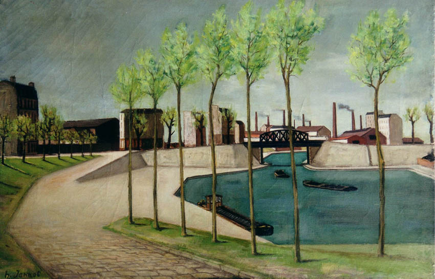 Henri Jannot - Le canal de l`Ourcq 1945