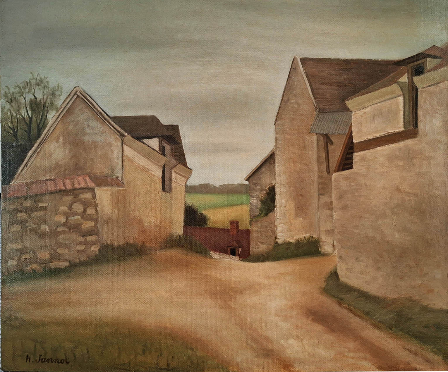 Henri Jannot - Viillage en Anjou 1943