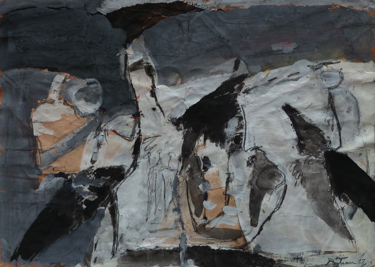 Albert  BITRAN - Nature morte, 1968